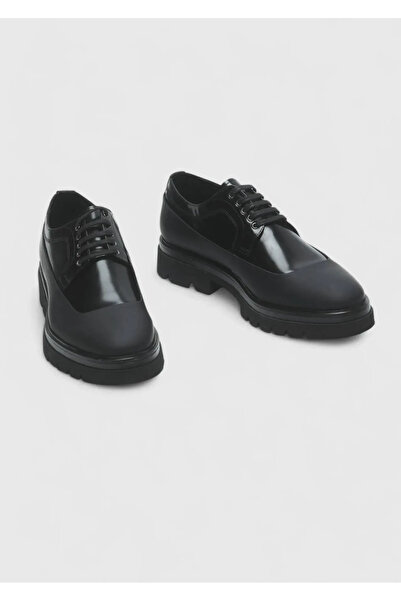 Ramsey Siyah Deri Casual Ayakkabı