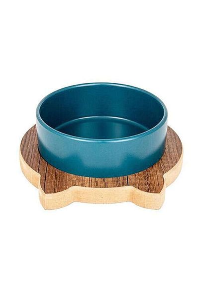 OZARK Ceramic Food and Water Bowl with Cat 400ml