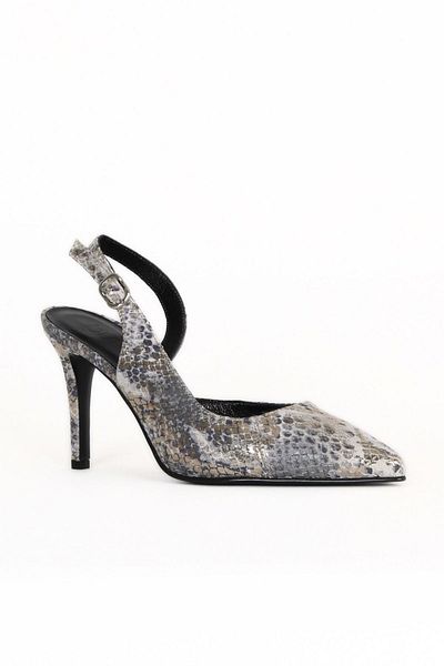 Bueno Shoes Gray Snake Women's Heeled Shoes 33Wg7669