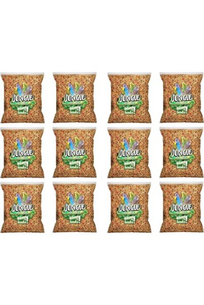 Jungle Poşet Muhabbet Kuşu Yemi 500 gr (12 Adet)