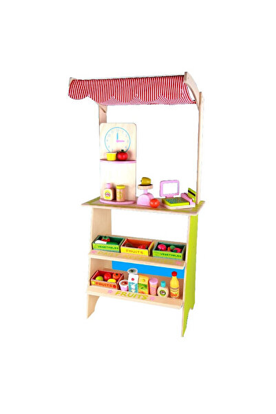 HSM بيت لعب خشبي للأطفال