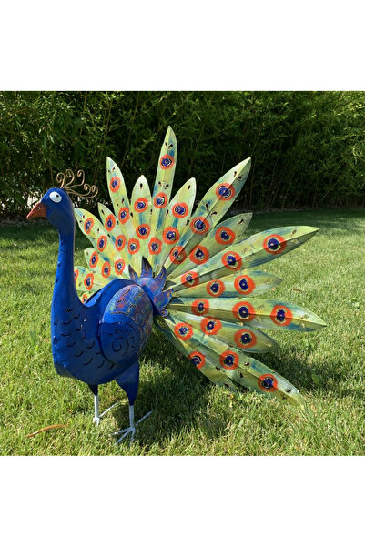 OEM Decoratiune gradina Paun 52x74x50 cm