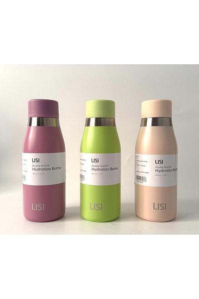 TOM Smith Lisi Double Wall Stainless Steel Bottle, 350 ml Hot and Cold Vacuum Flask Leakproof