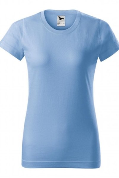 Malfini Tricou simplu pentru femei, albastru deschis, mărimea XS