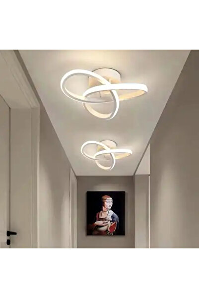 LED CONCEPT LED chandelier with 3 types of light, white, asymmetrical, 33W, 32x32x20cm