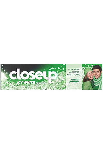 Closeup Close Up Icy White Toothpaste, For Extra White Power, Menthol Burst with Perlite, 75ml