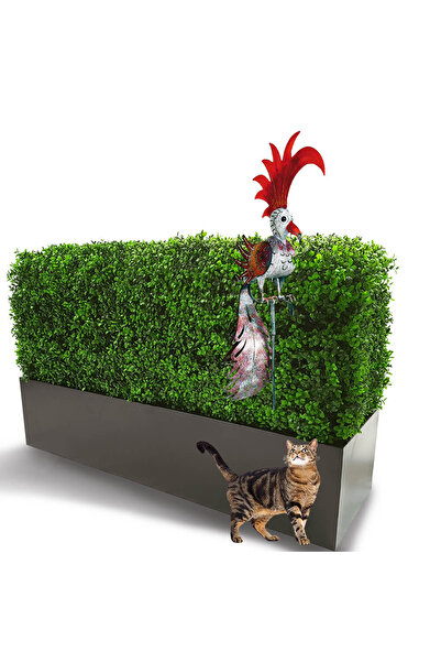 OEM Metal garden decoration Exotic bird 168 x 29 cm