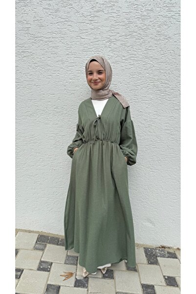 BURKAY Μοντέρνο φόρεμα με κορδόνια με χαλαρή εφαρμογή – για καθημερινές και κ...