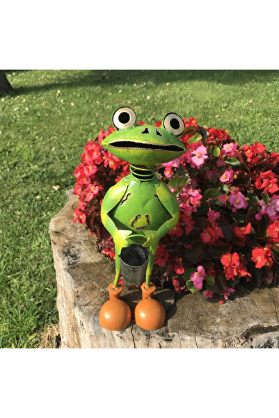 OEM Garden decoration Frog with bucket 37x13x15 cm