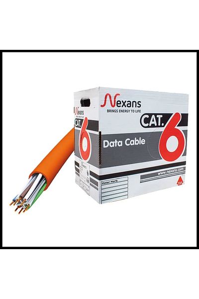 Nexans Nex1611Tfa, Orange, Cat6, 305m, 23Awg (0.58mm), Utp, 100% Copper, Lszh Halogen Free, Cable
