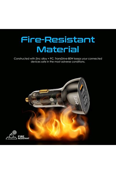 Promate 80W Quick Charging In-Car