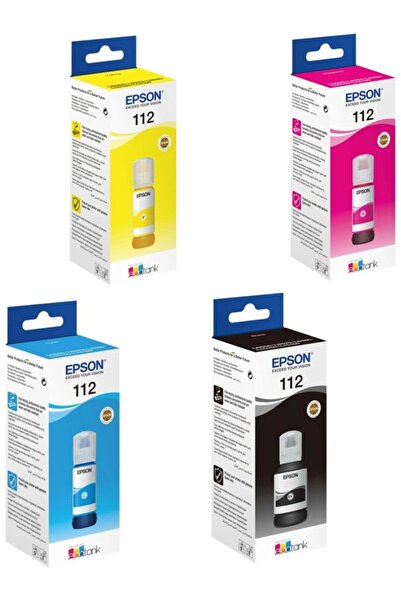EPSON 112 C13T06C24A L6570 Ecotank 4 Renk Multipack Mürekkep