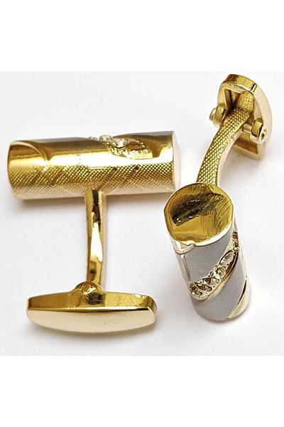 Generic Matt Two Tone Cufflinks for Men - Premium Quality Cufflinks for Men - Trendy Cufflinks for boys