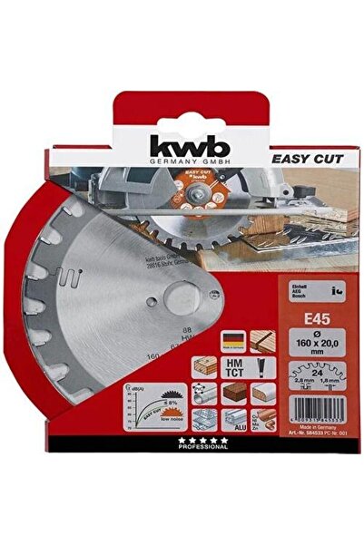Kwb Tepsi Testere 160 X 20mm 24 Diş E45 584533