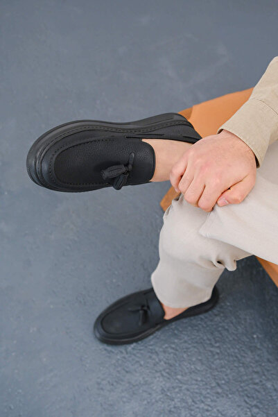 Mooien MN127 - FST Loafer-X Мъжки обувки ЧЕРЕН