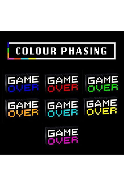 Generic Colour Changing Game Over Light Multicolour lightning 15.8 x 30.2 cm plastic Multicolour