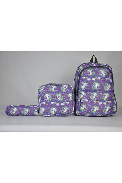 MGV ÇANTA GIRL'S SCHOOL BAG NUTRITION BAG AND PENCIL SET