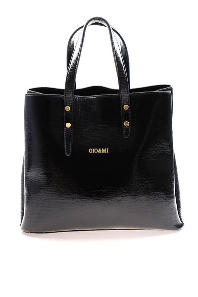 Bambi Black Wrinkled Women's Shoulder Bag C06972152508