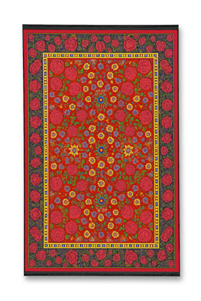 Rugs Modern Halı سجادة ديكور حديثة بنمط تقليدي منسوج باللون الأحمر من MOSSO m...