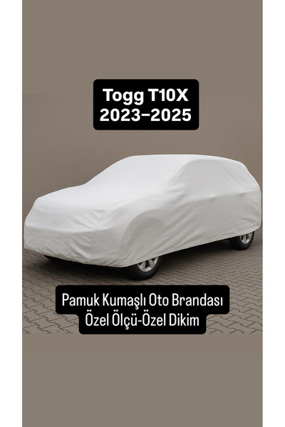 içel çadır Togg T10X 2023–2025 Pamuklu Kumaş Araç Çadırı Taşıma Çantalı