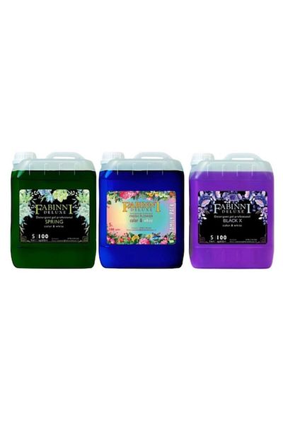Fabinni Deluxe Pachet 3x5 L Detergent Gel Universal Fabinni Deluxe cu parfum Spring/Fresh/Black x