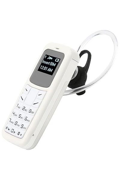 FOXMAG24 Unlocked Dual SIM mini phone, 0.66" screen, Bluetooth, music player, dual nano SIM, white