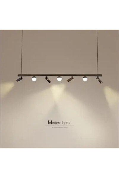 LED CONCEPT Black LED chandelier, linear, 27W, natural light, 100x12x120cm