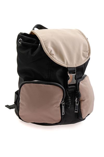 Bambi Black Beige Women's Backpack C06619408367