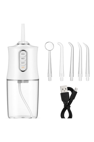 TSUMAB Portable Cordless Water Flosser with Multiple nozzles