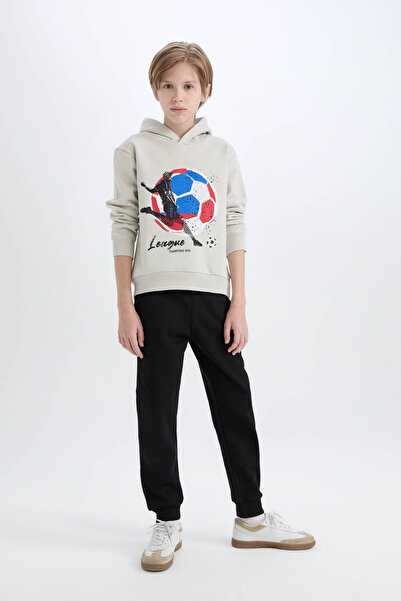 DeFacto Σετ 2 τεμαχίων για αγόρι - Φούτερ με χοντρή κουκούλα και ελαστικό φού...