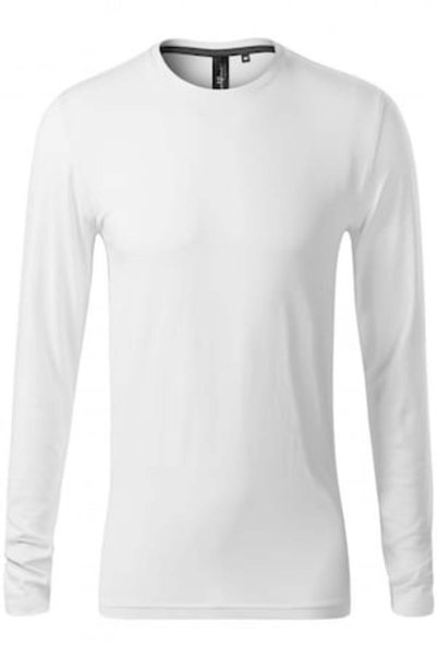 Malfini - Tricou bărbătesc cu mânecă lungă Brave, alb, mărimea S