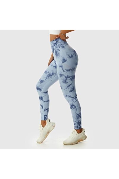 Mixbo Colanti sala modelatori WNY PRO Tie Dye Mixbo, cu talie inalta, albastr...