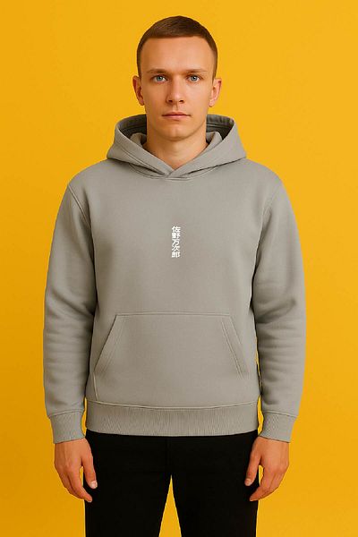 By Caspita Fashion Lenithra Tokyo Revengers Mikey Anime Back Printed Unisex Oversize Gray Hoodie