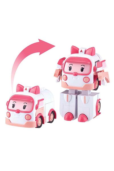 Robocar Poli Transforming Robot Figure Amber