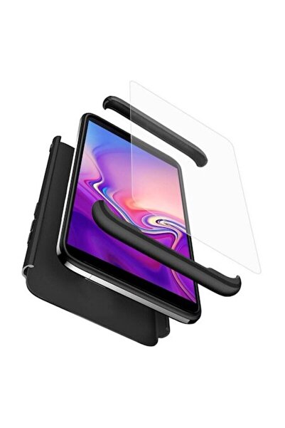 OEM Carcasă pentru Samsung Galaxy J6 Plus + Protector de ecran, GKK 360, Negru