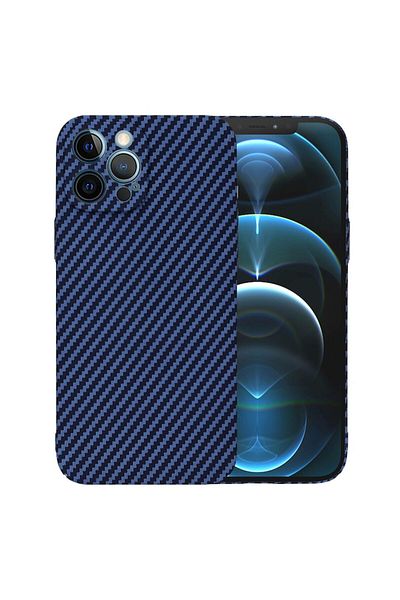 Tim Protective Case for iPhone 12 Pro Max, Timacon Unit, Carbonite FiberShell, B31, Lexgard, Cyan
