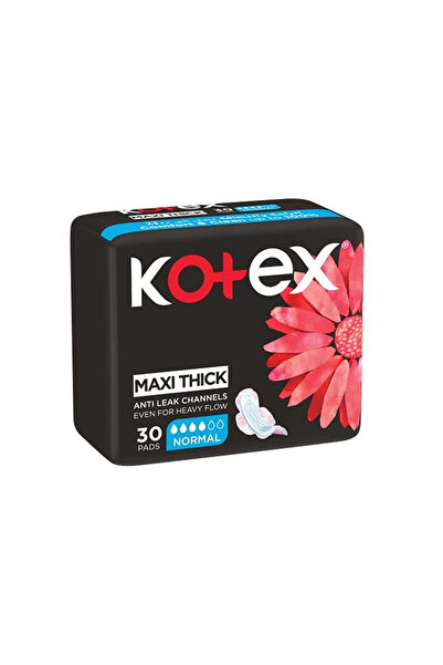 Kotex فوط ماكسي بروتيكت العادية بالأجنحة، 30 فوطة