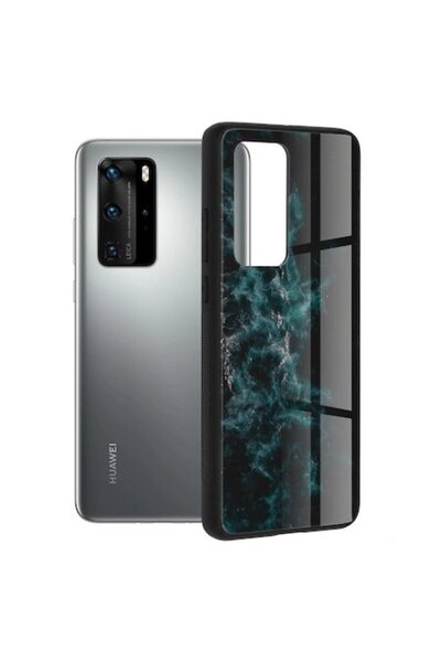 Bibilel Θήκη για Huawei P40 Pro, σειρά Techsuit Glaze, μπλε νεφέλωμα