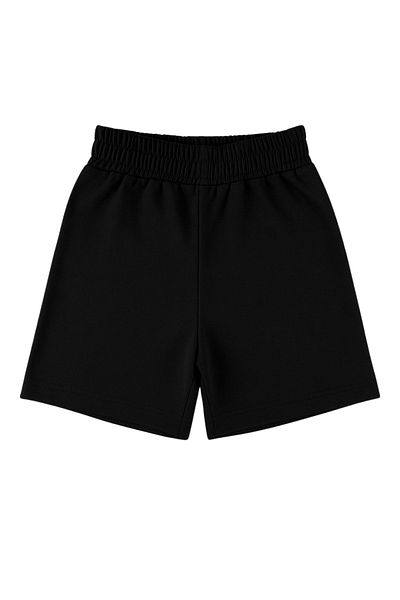 MK Mukko Kids Children's Knitted Shorts |   2-5 Years, Black, Comfortable, Stretchy and Breathable Summer Casual Wear