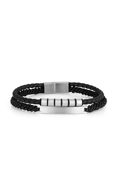 Daniel Klein Men's Real Leather Bracelet Dkj.6.10026-1