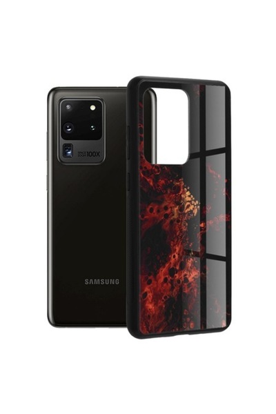 OEM Carcasă Techsuit Glaze Series Red Nebula pentru Samsung Galaxy S20 Ultra ...