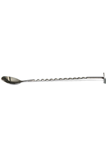 STABLE Cocktail Twisted Bar Spoon Silver Color 30 cm
