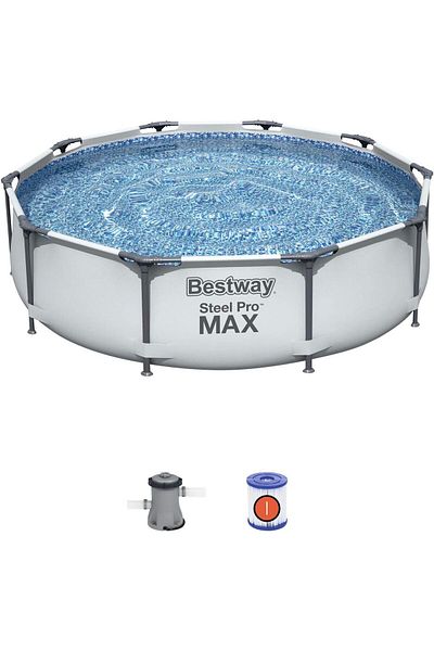 BESTWAY Steel Pro MAX 10' x 30"/3.05m x 76cm Pool Set