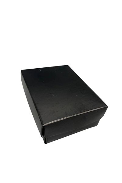 MeGass Dekor Black Color with Cardboard Sponge 8/6 cm 48 Pieces Triple Set Jewelry Box