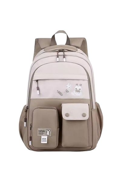 Toybox Large Capacity Schoolbag for Girls | Simple & Stylish Backpack for Middle School Students
