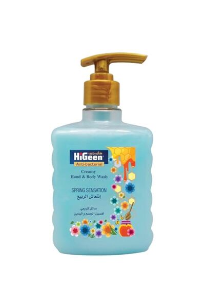 higeen غسول اليدين والجسم الكريمي برائحة الربيع 500 مل