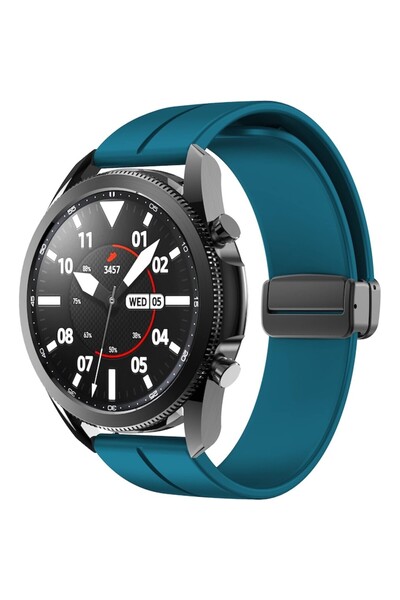 General Store Curea de ceas din silicon cu închidere magnetică, reglabilă, SA&SO General Store®, compatibilă cu Smart