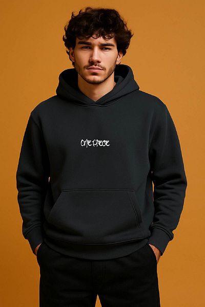 By Caspita Fashion Lenithra One Piece Luffy Anime Back Printed Unisex Oversize Smoked Hoodie