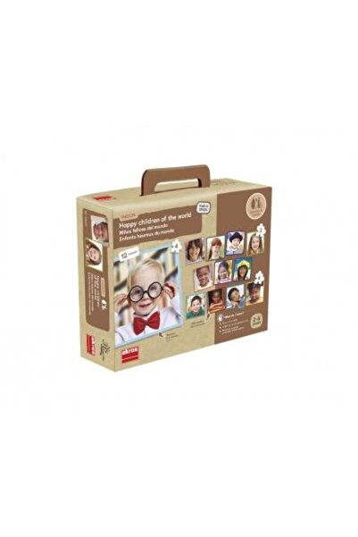 AKROS Set 12 puzzle-uri progresive Copiii fericiti ai lu