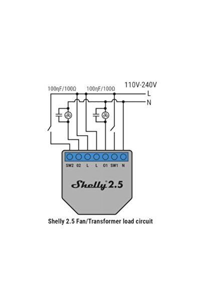 Shelly RC Snubber Devre Koruma Modülü